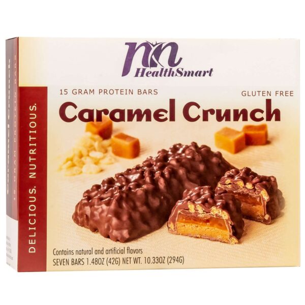 HealthSmart Protein Bars - Caramel Crunch, 7 Bars/Field