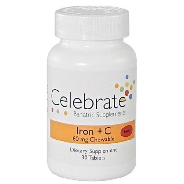 Rejoice Nutritional vitamins - Iron+C - 60mg - Chewable - Berry - 30 Tablets