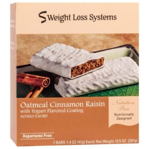 Weight Loss Techniques Protein Snack Bars - Oatmeal Cinnamon Raisin, 7 Bars/Field