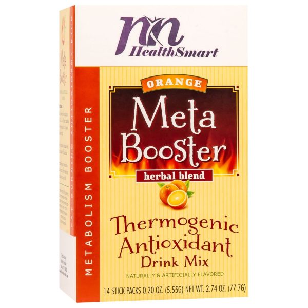 HealthSmart Meta Booster Drink Mix - Orange - 14 Packets/Box