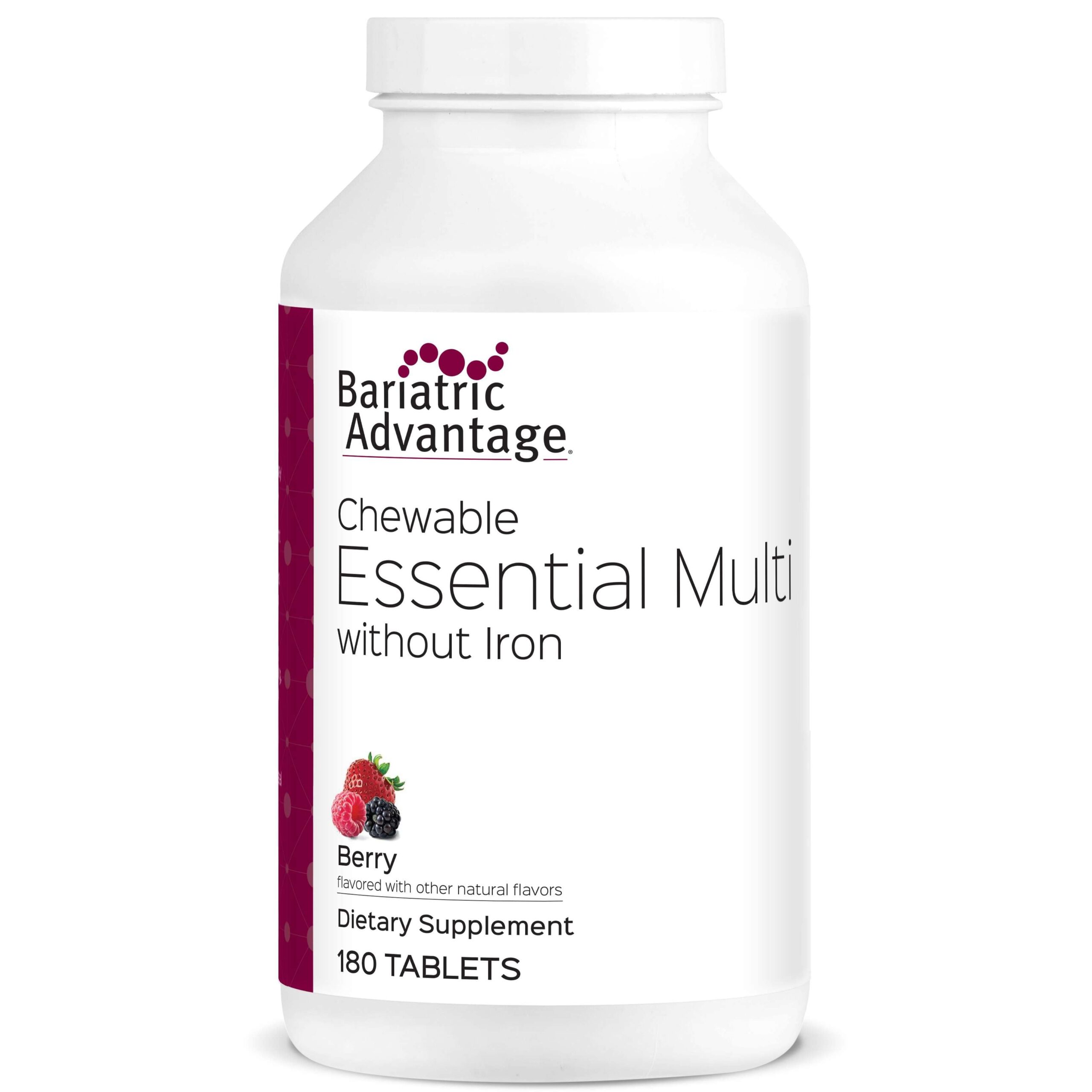 Bariatric Advantage - Chewable Essential Multi - No Iron - Berry - 180 Count Bariatric Advantage - Chewable Essential Multi - No Iron - Berry - 180 Count