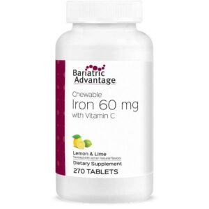 Bariatric Advantage - Chewable Iron - Lemon Lime - 60mg - 270 Count