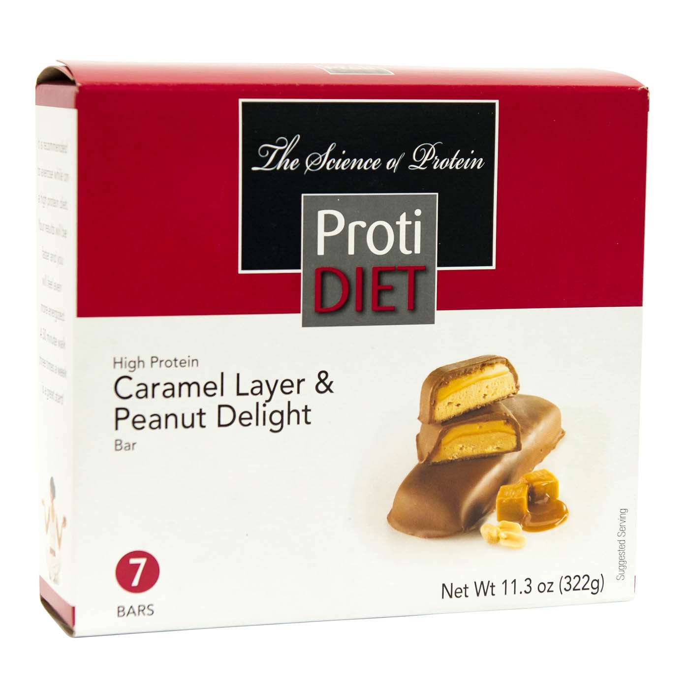 ProtiDiet Protein Bars - Caramel Layer & Peanut Delight, 7 Bars/Box ProtiDiet Protein Bars - Caramel Layer & Peanut Delight, 7 Bars/Box