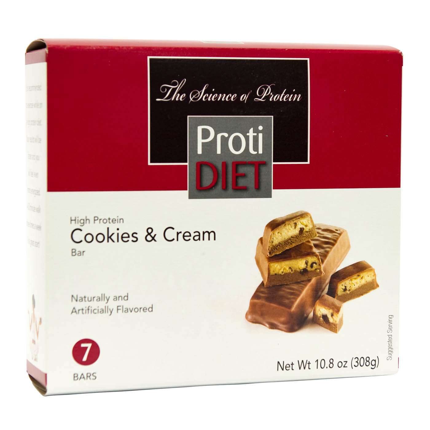 ProtiDiet Protein Bars - Cookies & Cream, 7 Bars/Box ProtiDiet Protein Bars - Cookies & Cream, 7 Bars/Box