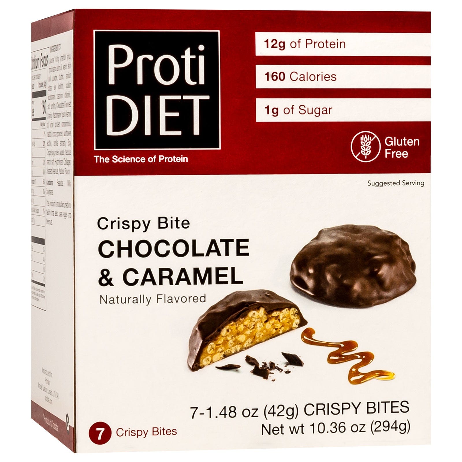ProtiDiet Protein Crispy Bites - Chocolate & Caramel - 7/Box ProtiDiet Protein Crispy Bites - Chocolate & Caramel - 7/Box