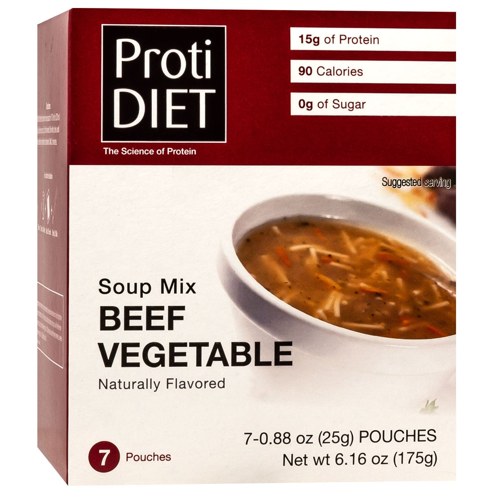 ProtiDiet Protein Soup - Beef Vegetable - 7/Box ProtiDiet Protein Soup - Beef Vegetable - 7/Box