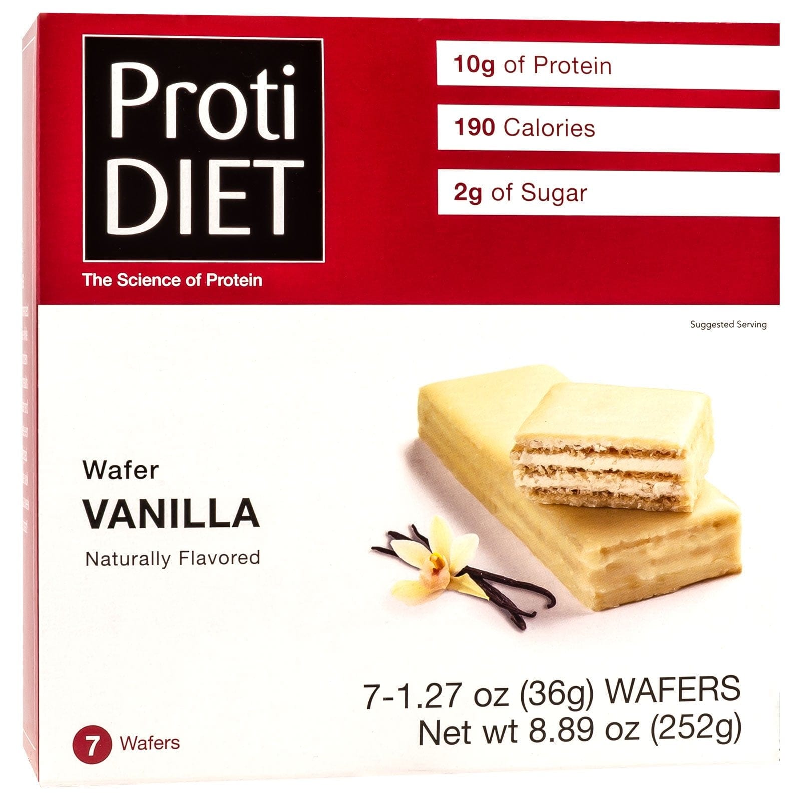 ProtiDiet Protein Wafer Bars - Vanilla, 7 Bars/Box ProtiDiet Protein Wafer Bars - Vanilla, 7 Bars/Box