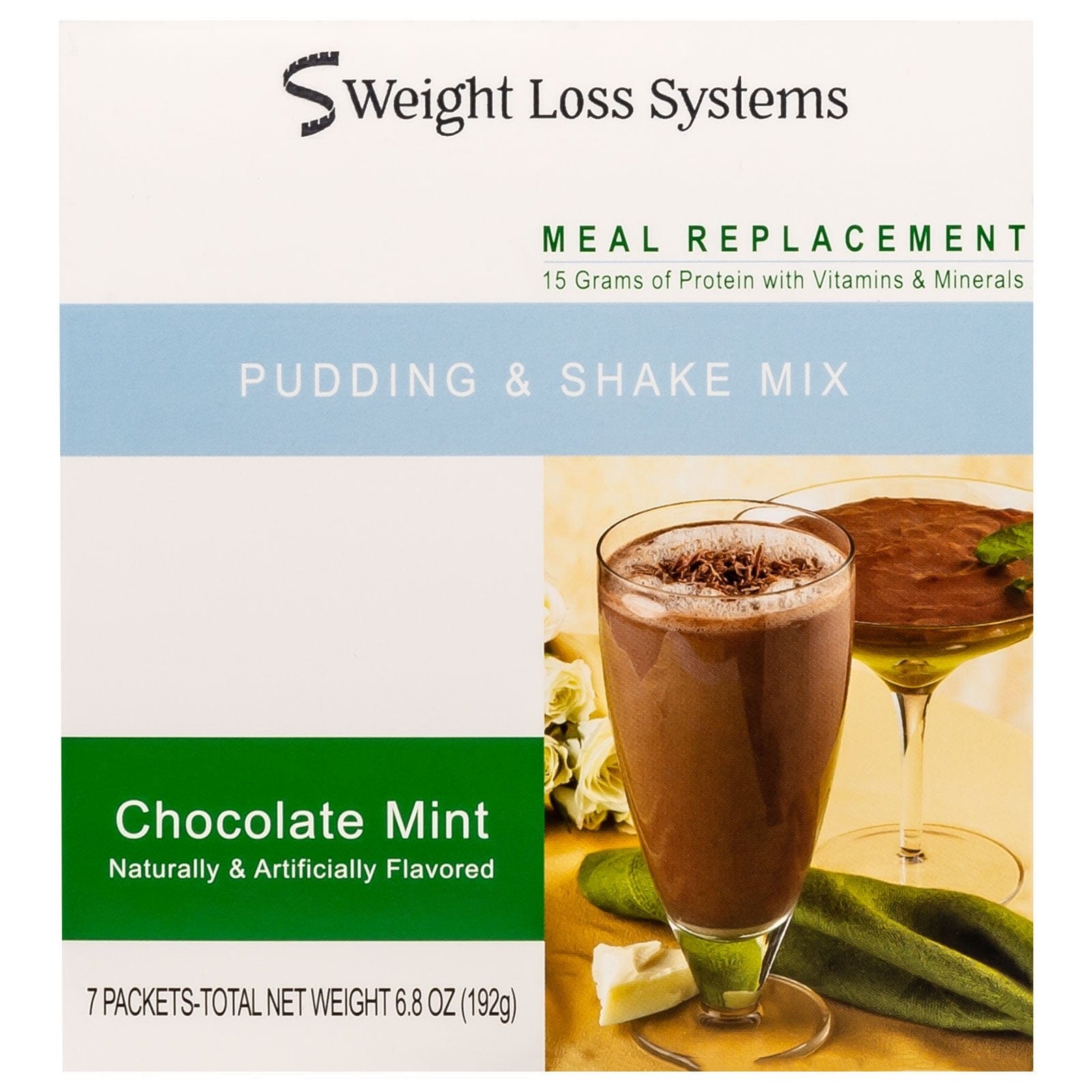 Weight Loss Systems Pudding & Shake - Chocolate Mint - 7/Box Weight Loss Systems Pudding & Shake - Chocolate Mint - 7/Box