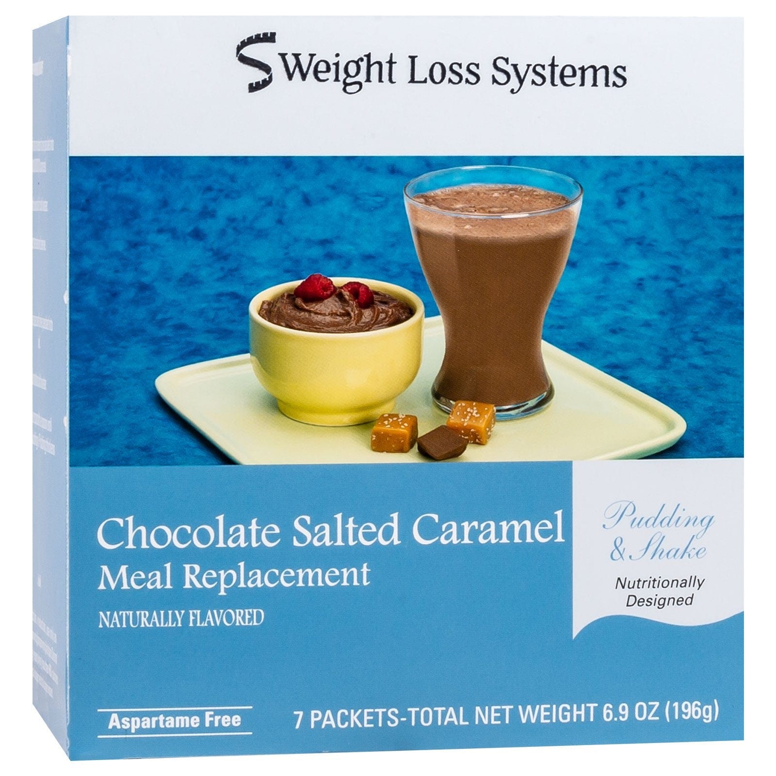 Weight Loss Systems Pudding & Shake - Chocolate Salted Caramel - Aspartame Free - 7/Box Weight Loss Systems Pudding & Shake - Chocolate Salted Caramel - Aspartame Free - 7/Box