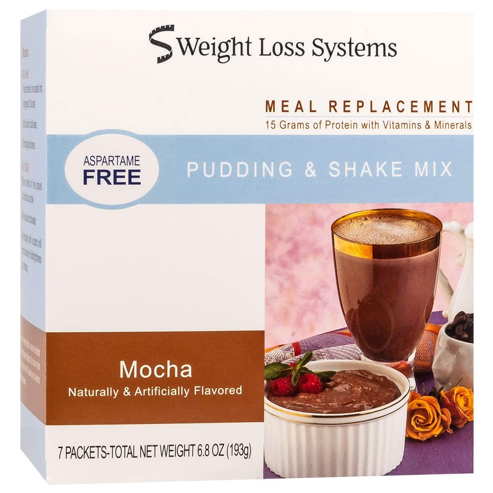 Weight Loss Systems Pudding & Shake - Mocha - Aspartame Free - 7/Box Weight Loss Systems Pudding & Shake - Mocha - Aspartame Free - 7/Box